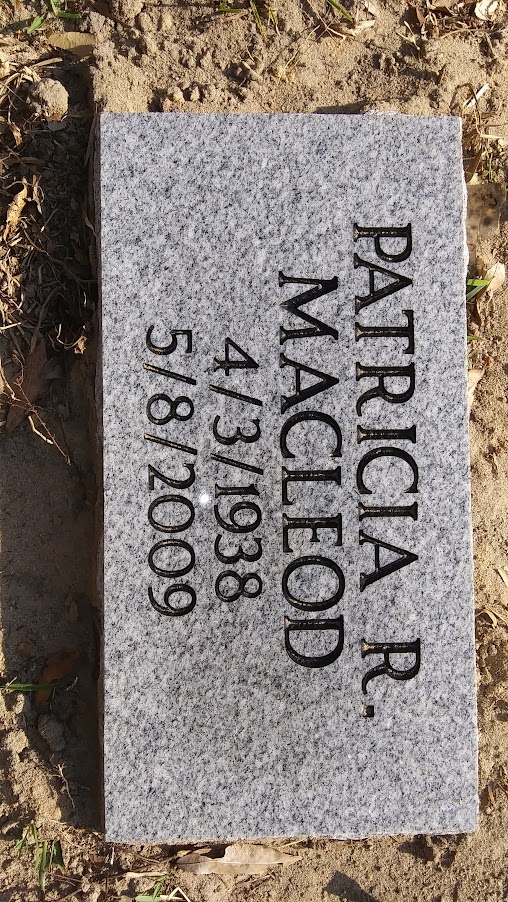 Headstone for MacLeod, Patricia R.